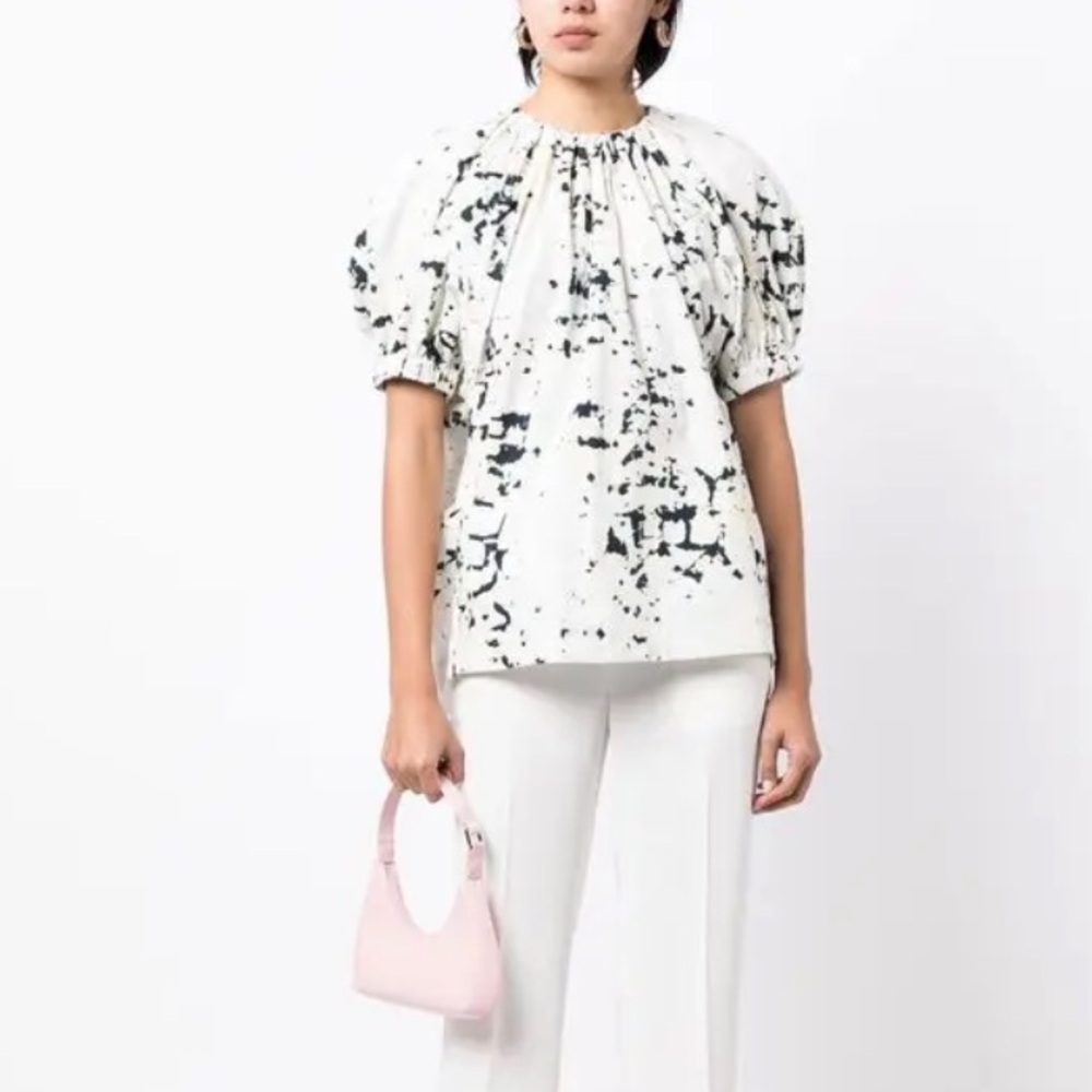 3.1 Phillip Lim Kaleidoscope Puff-Sleeve Blouse